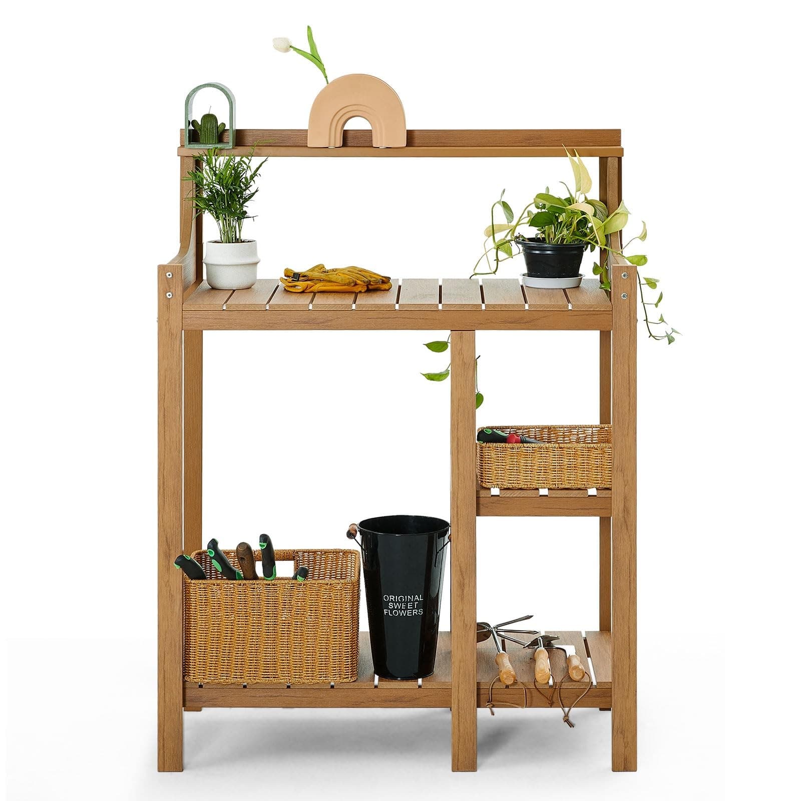 Potting Bench Table, Potting Bench, Potting Benches for Outside, All Weather