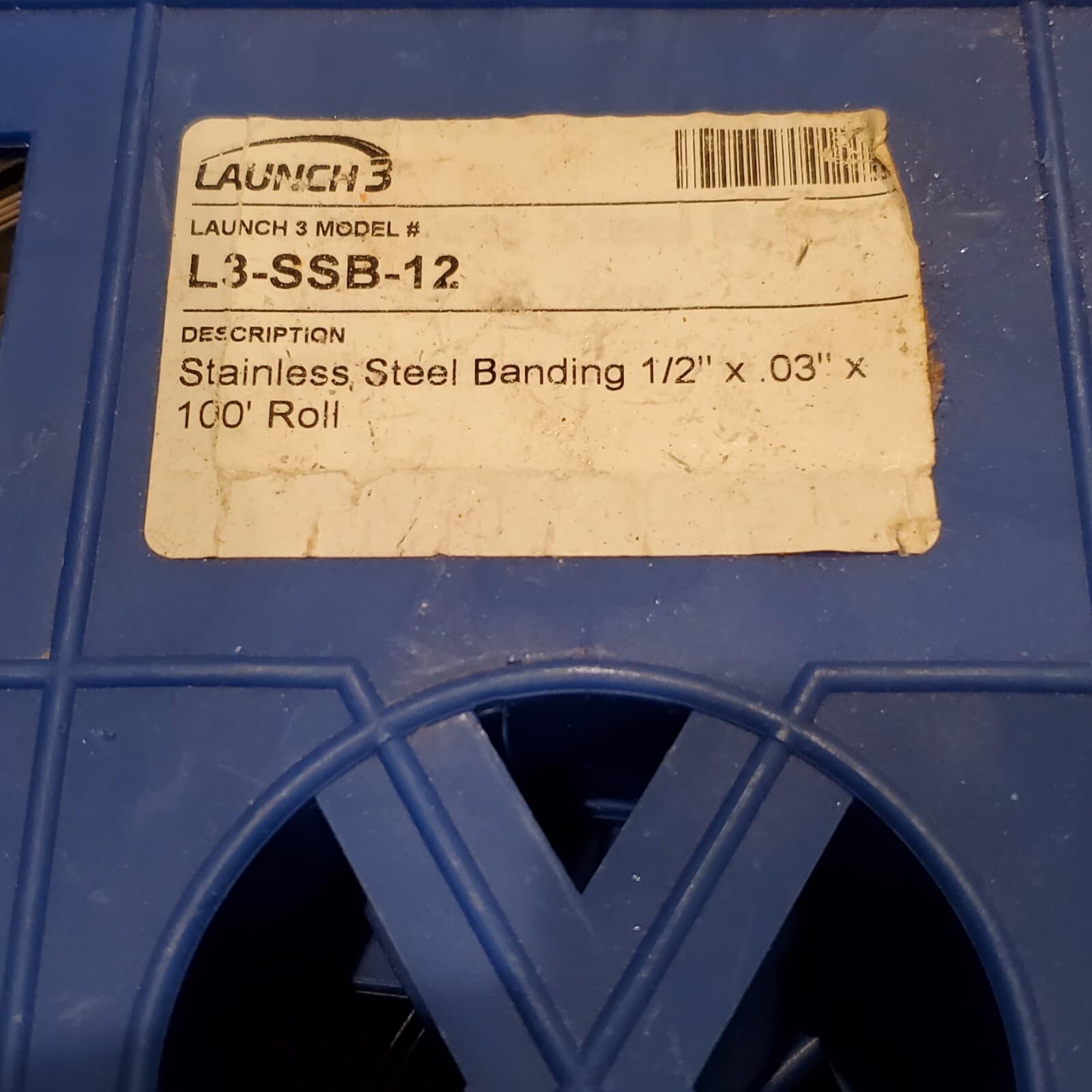 Stainless Steel Banding 1/2" x 100' x .030" 304 SS Strapping In Plastic Case  4