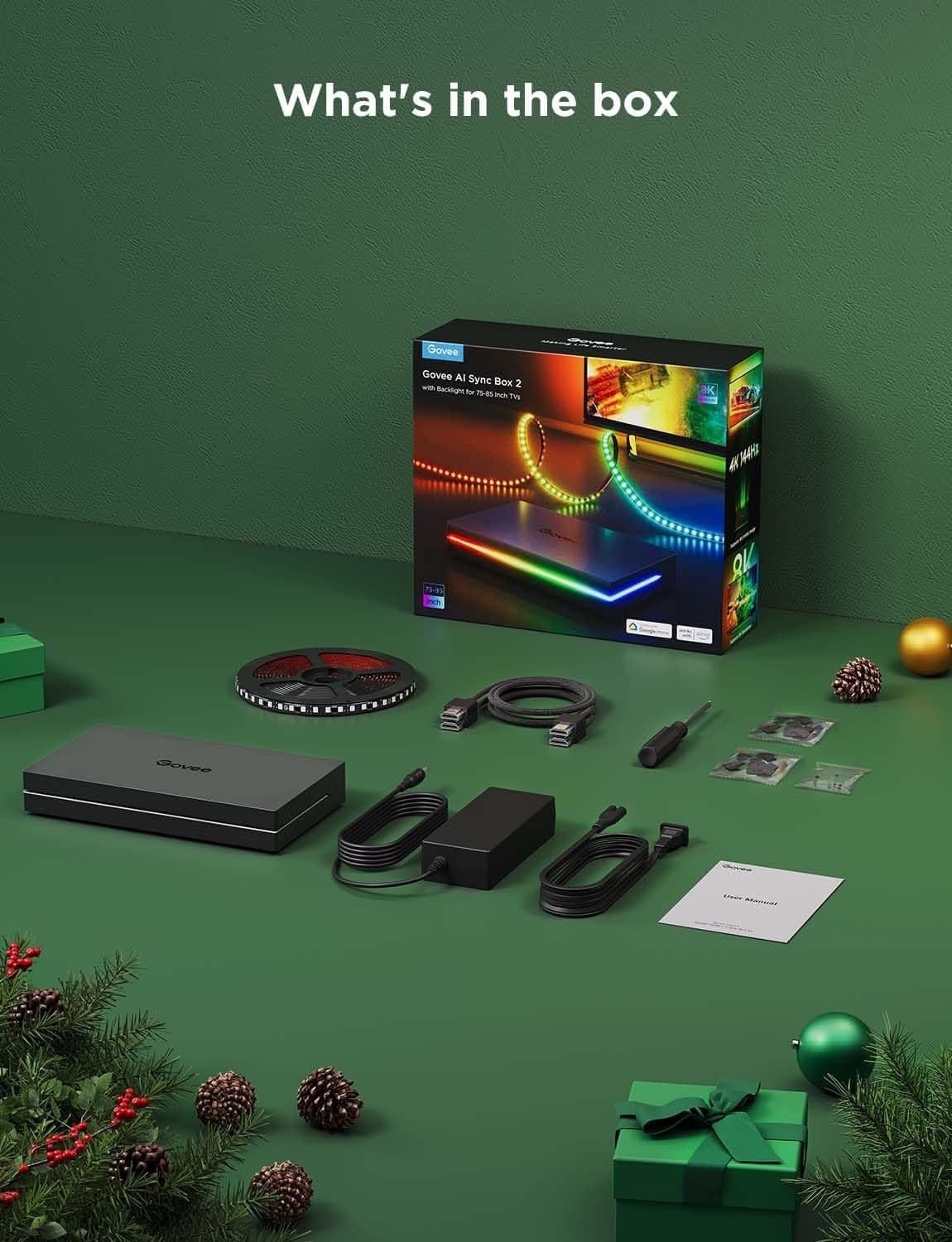 Govee AI Sync Box 2 with Backlight for 75-85 inch TV's H6604113 4