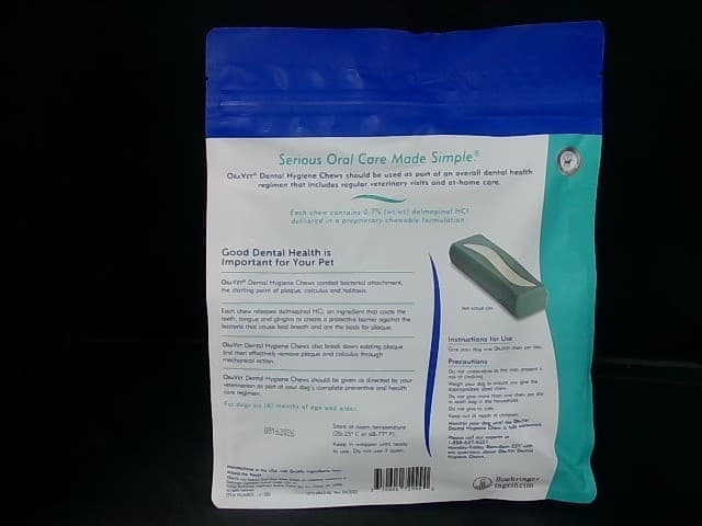 OraVet Dental Hygiene Chews For Small Dogs 10-24 Lb Exp 8/16/26 2
