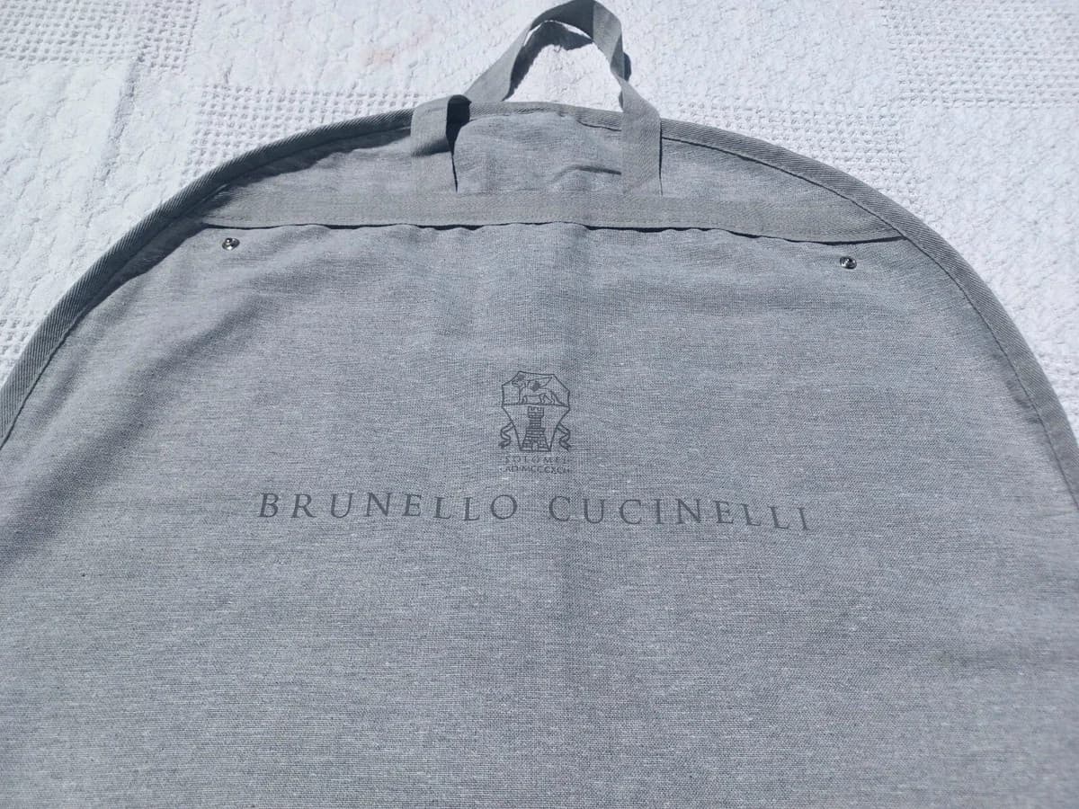 One BRUNELLO CUCINELLI Cotton Canvas Garment Travel Storage Dust Bag 34×21" 3