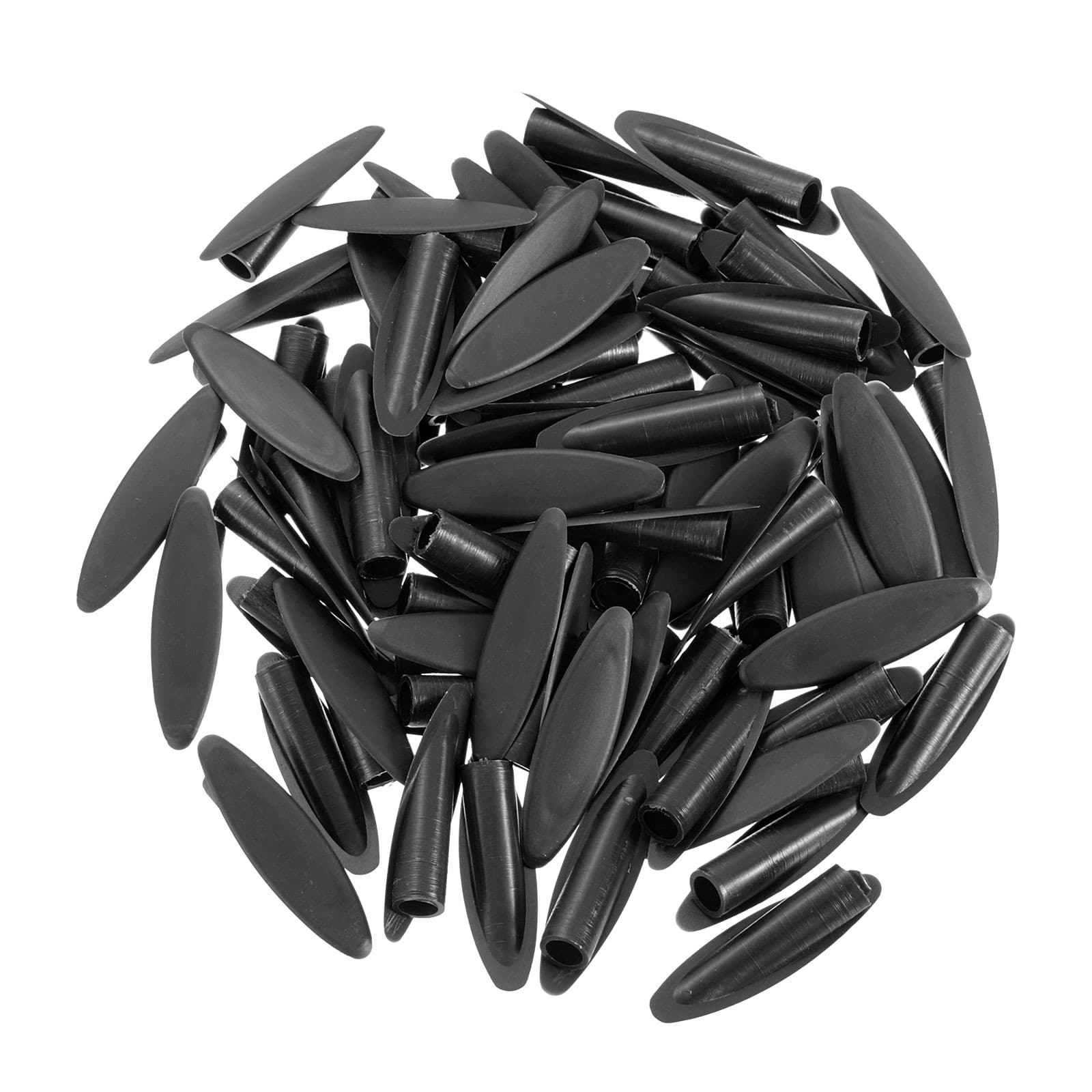 200Pcs 9mm Plastic Pocket Hole Plugs Slant Hole Caps for Wood Working, Black