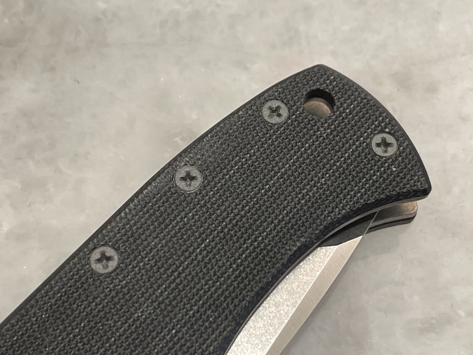 Gray Stainless Screws For USA Emerson Knife Handle With Steel Standoff Models 3