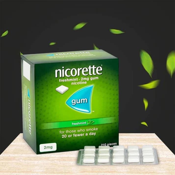 24x Nicorette Gum 2mg FreshMint – 210 Pieces Each Sealed Lot– Fast USA Shipping 3