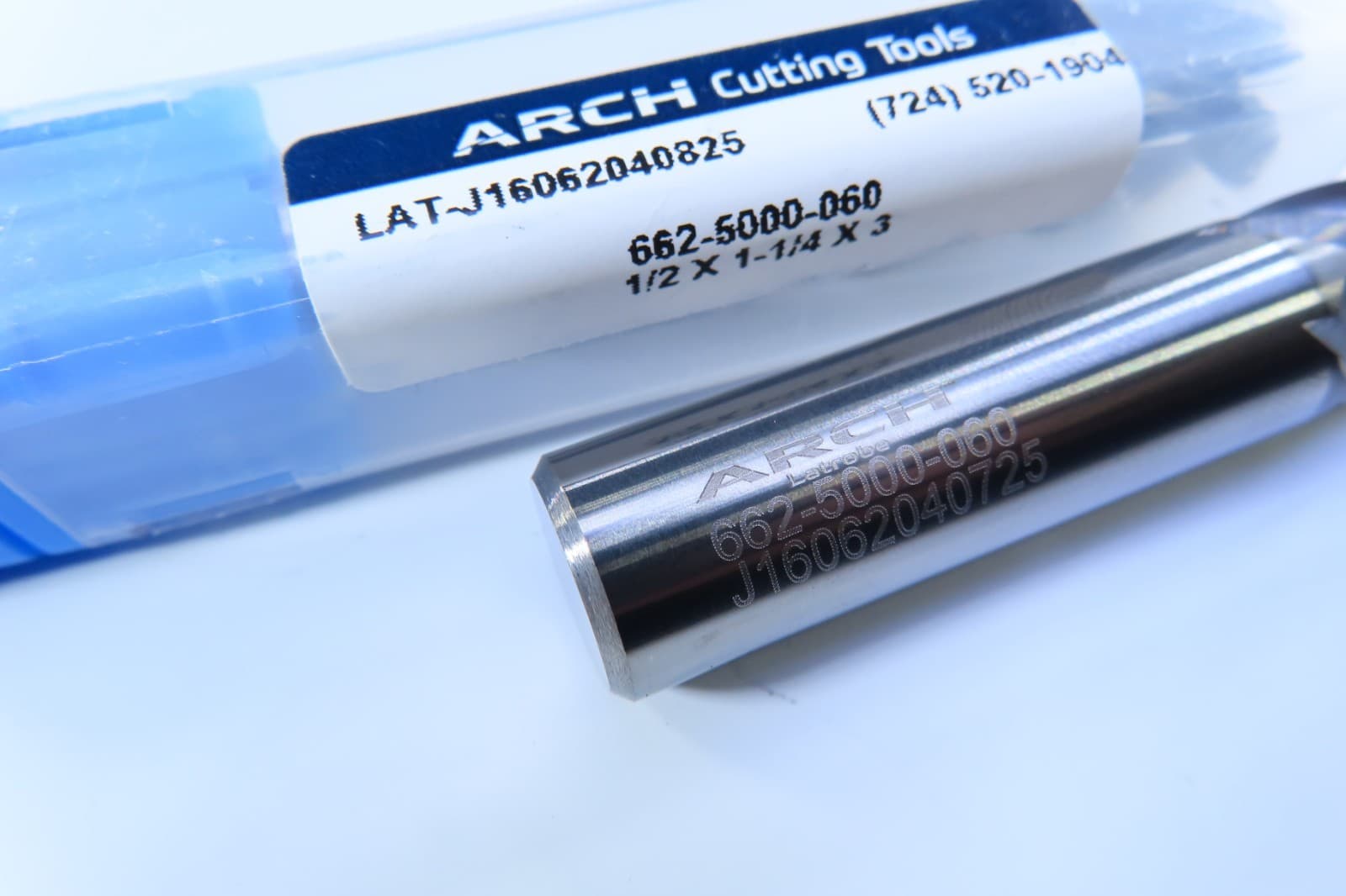 NEW 1/2" USA ARCH SOLID CARBIDE 4 FLUTE END MILL .060" RADIUS LATHE CNC TOOL 5