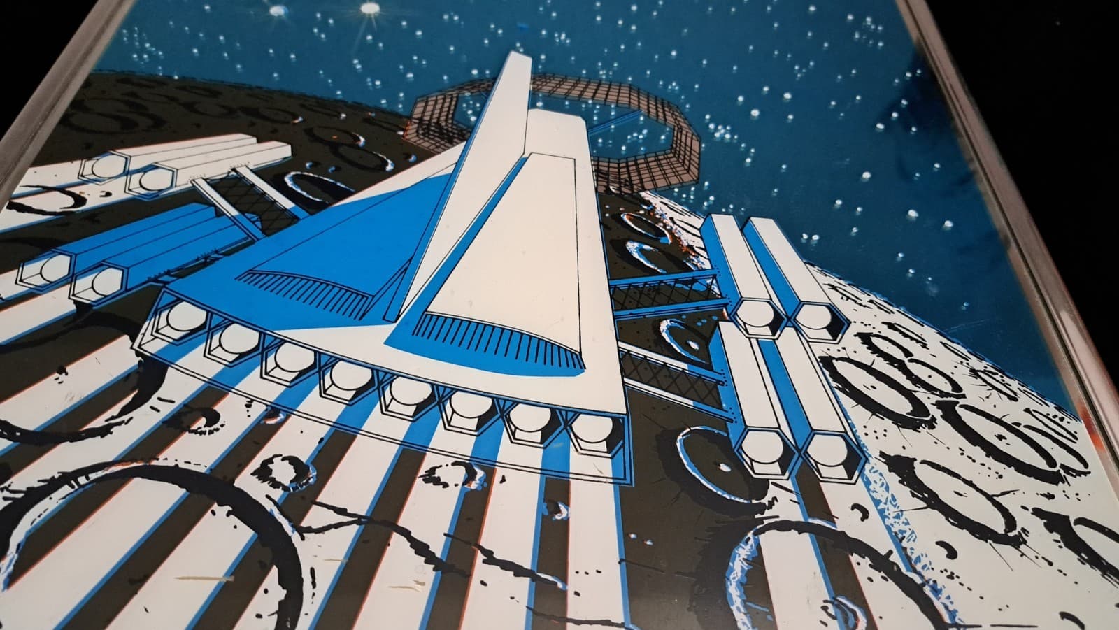 Pop  Art Mirror By Turner Design "Ship Return To Earth" Made In USA 1960 / 70's 4