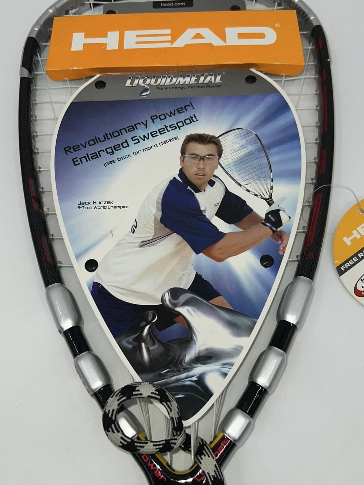 Head Liquidmetal 170 Megablast Intelligence Racquetball Racquet & 3-5/8 Grip NEW 2
