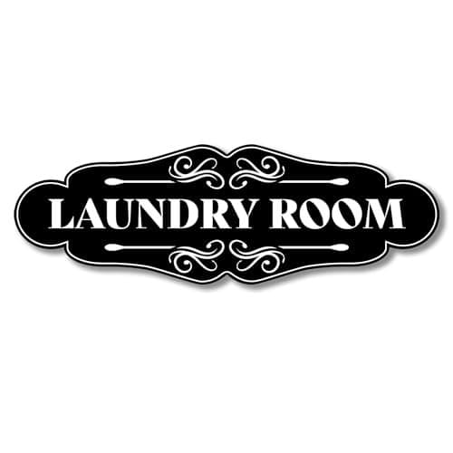 Laundry Room Sign for Door - 9x3 Dibond Laundry Decor for Room  2
