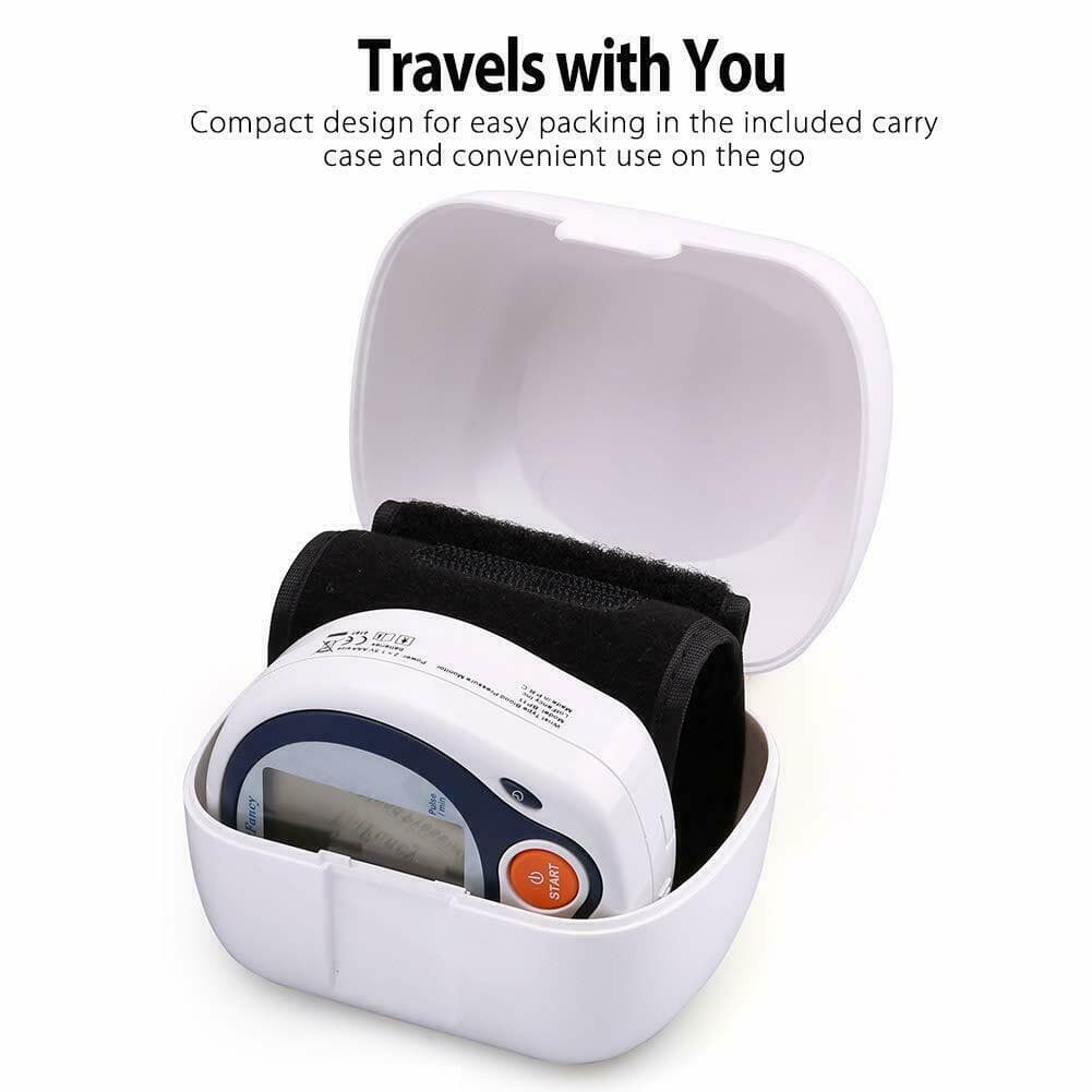 Automatic Wrist Blood Pressure Monitor BP Cuff Gauge Machine Tester with Memory 6