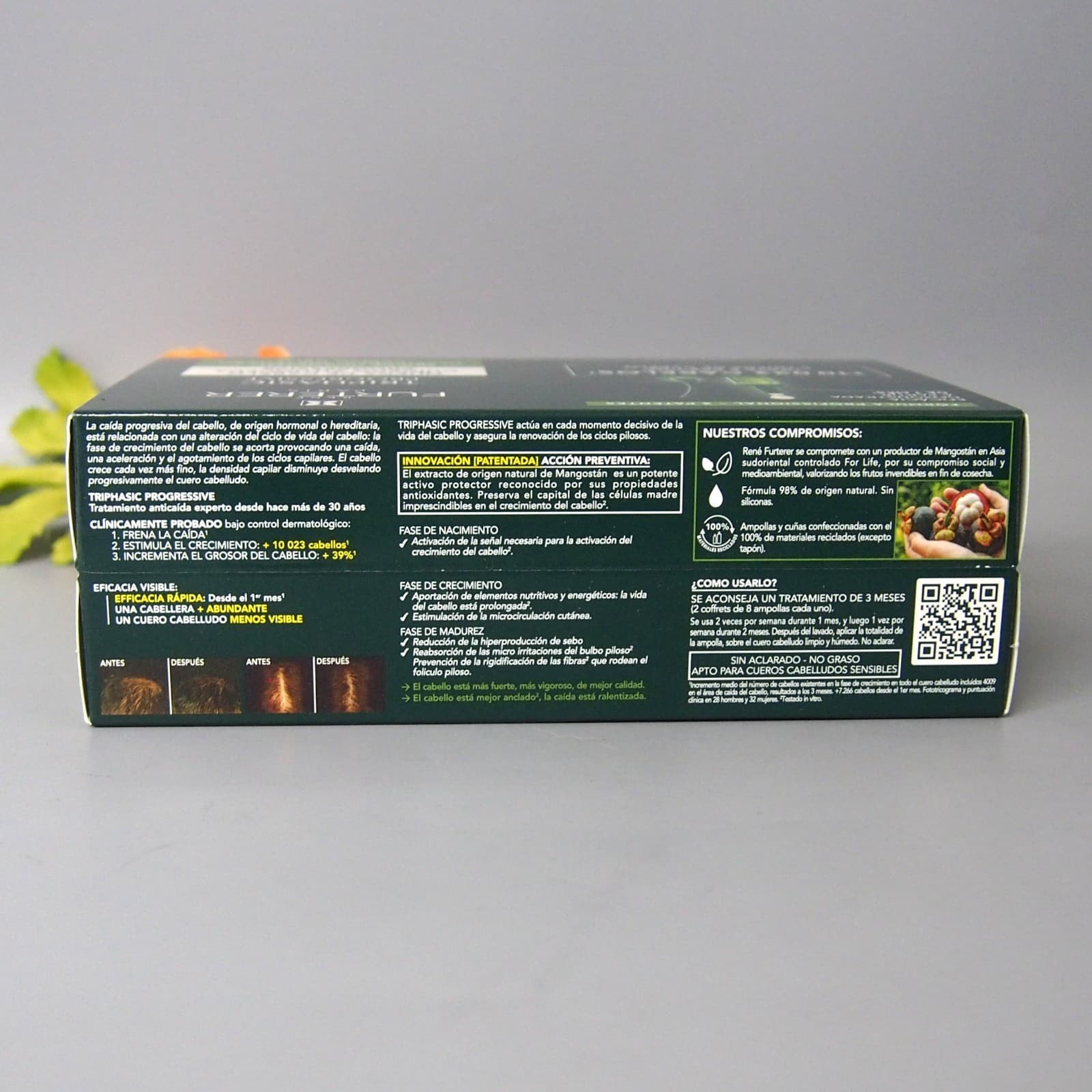 Rene Furterer 8 Vials Triphasic Progressive Treatment 8 x 5.5ml MSRP $86.00 4