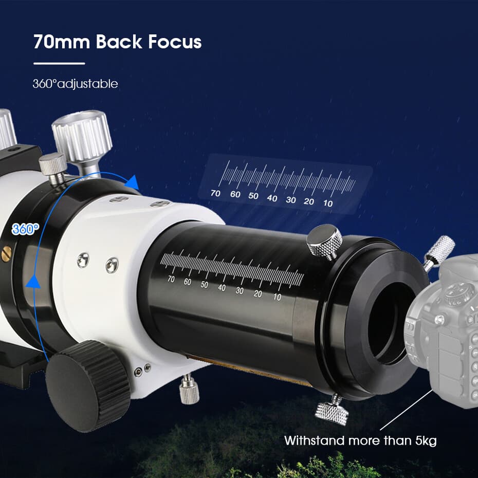 SVBONY SV503 80 ED F7 Telescope Refractor OTA for Viewing and Astrophotography 6