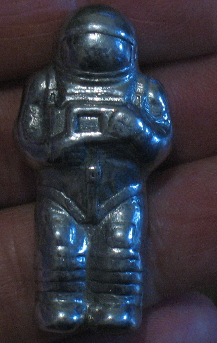 Charm Trinket Key Russian Space Rocket Man Suit Cosmic Trip Flight Fly USSR Old 3