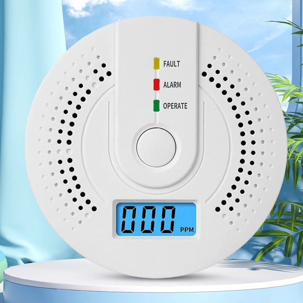 Carbon Monoxide Warning Alarm Sensor LED Digital Battery Powered Home Safety USA 3