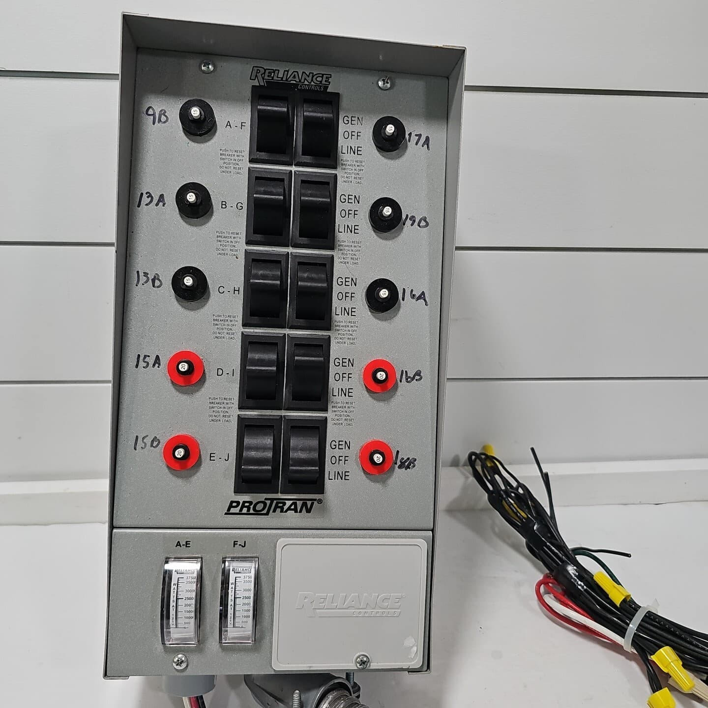 Reliance Pro/Tran 31410C Manual Transfer Switch Protran 2
