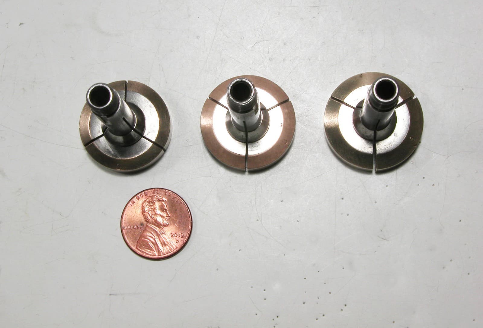 Vintage Watchmaker 8mm Concave/Internal Step Chucks, Size 1, 3, & 5 5