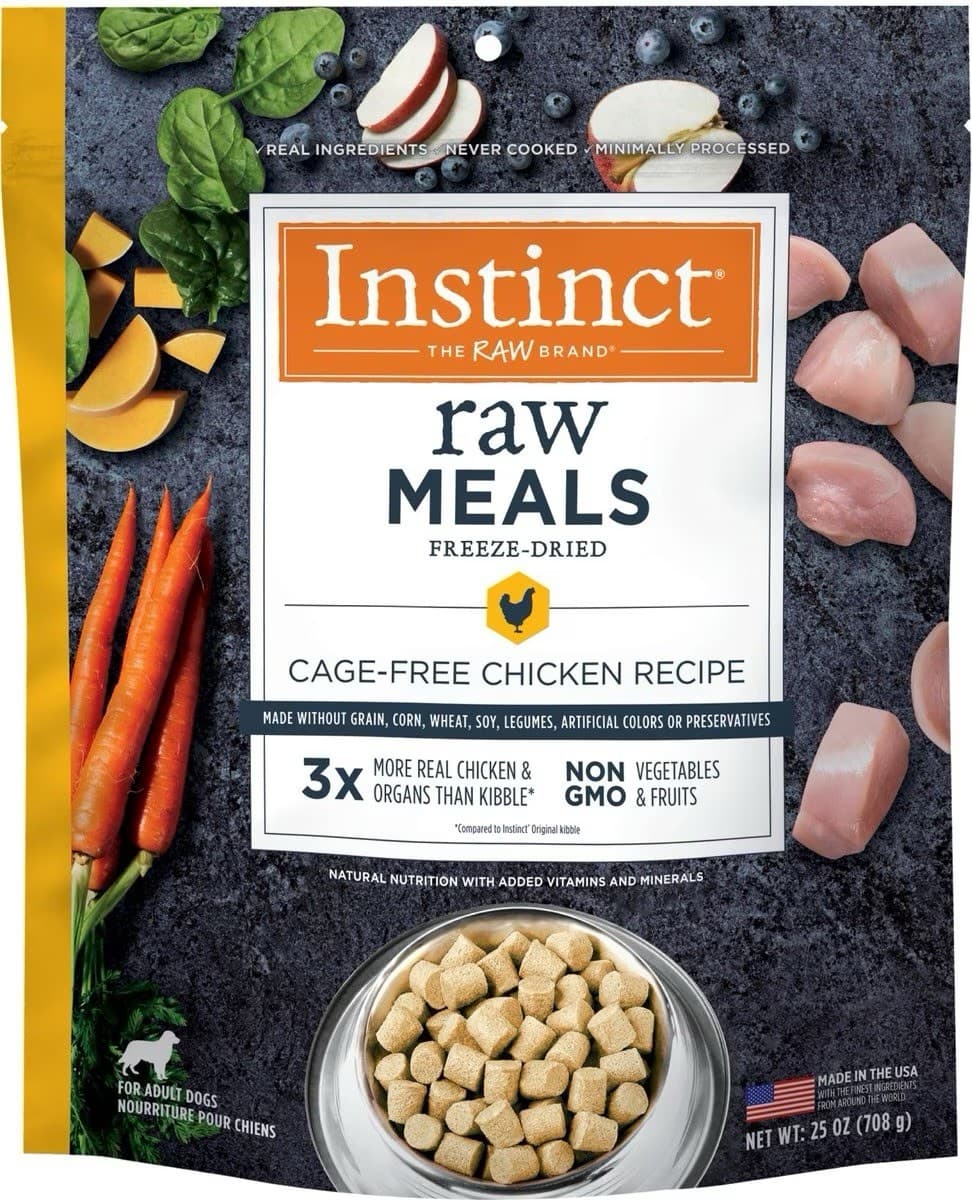 25oz Instinct Raw Meals Freeze Dried Chicken Adult Recipe