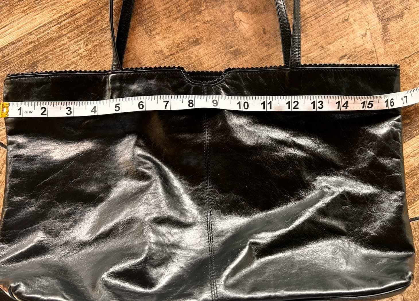 Latico USA Carmen Black Genuine Buttery Soft Leather Tote Bag Floral Lined 4