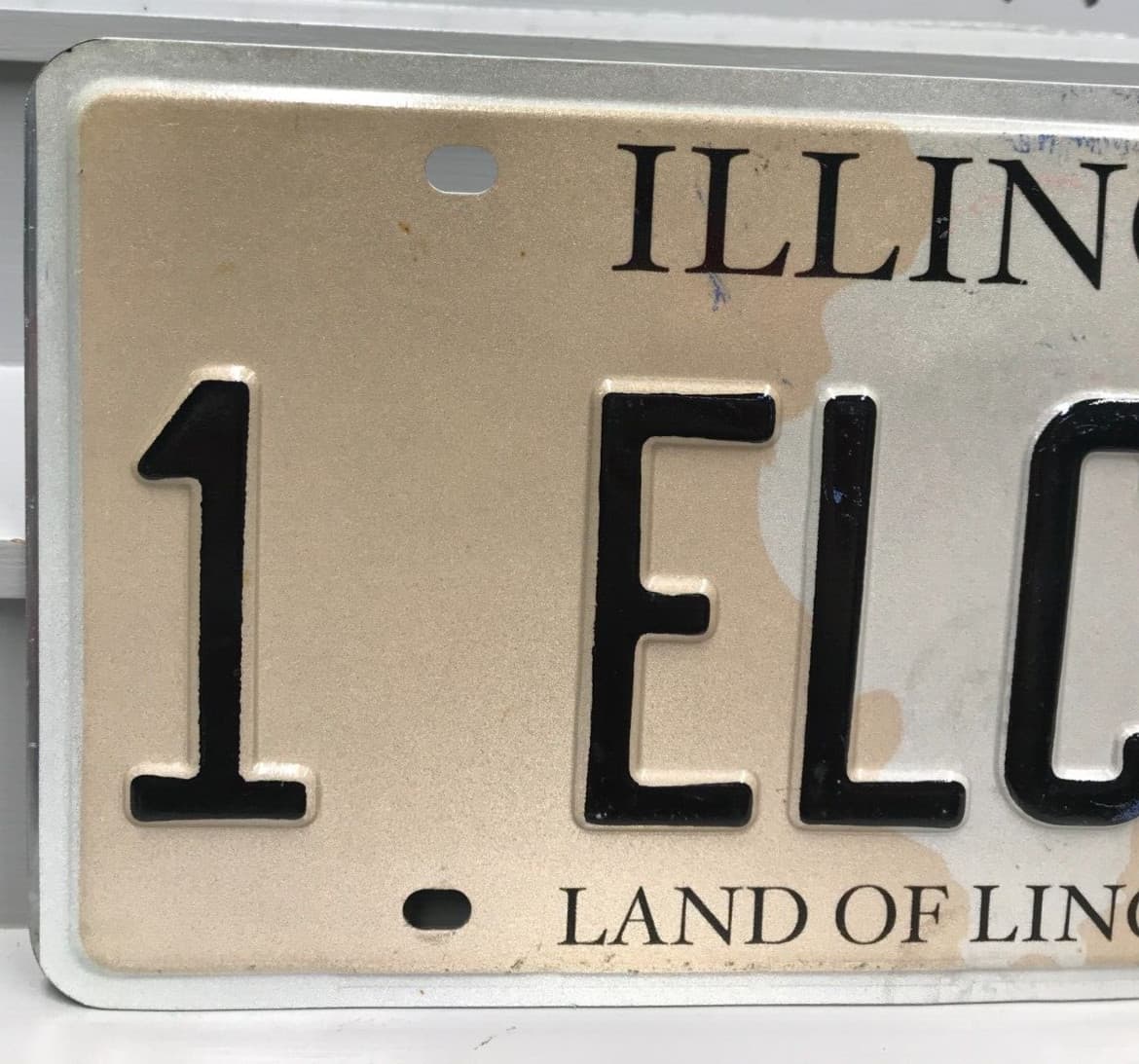 Illinois Antique Vehicle Vanity License Plate 1 ELCAM Chevy El Camino EXPIRED 2