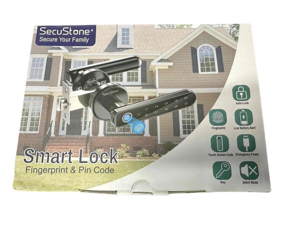 NEW SecuStone Smart Door Lock Fingerprint & Keypad C5 Keyless Entry