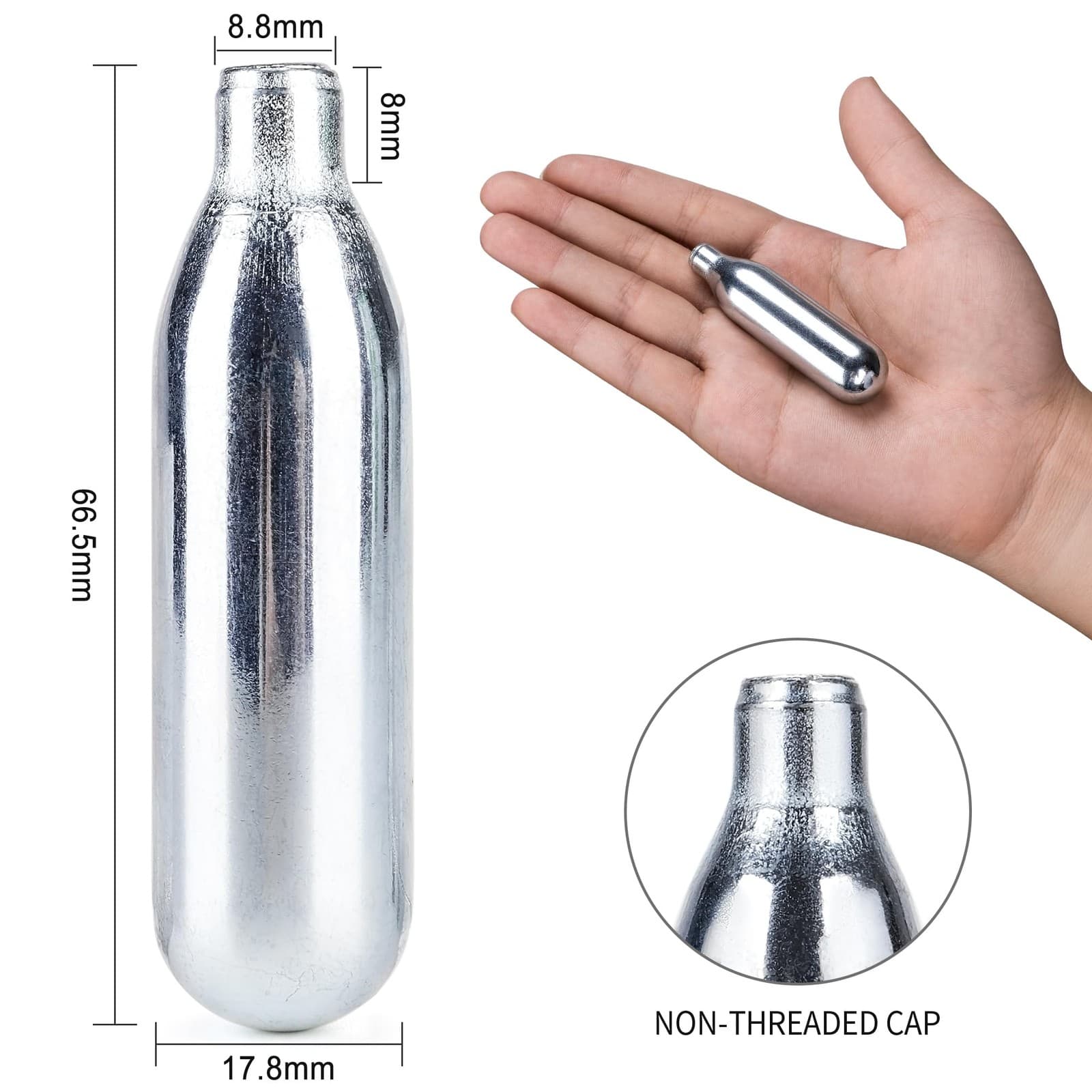 8 Gram/ 12 Gram CO2 Cartridges for Paintball - CO2 Cylinder CO2 Powerlet Cart... 3