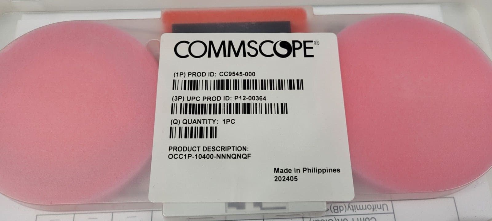 Commscope 1x4 Fiber optic Splitter CC9545-000 OCC1P-10400-NNNQNQF NEW 2
