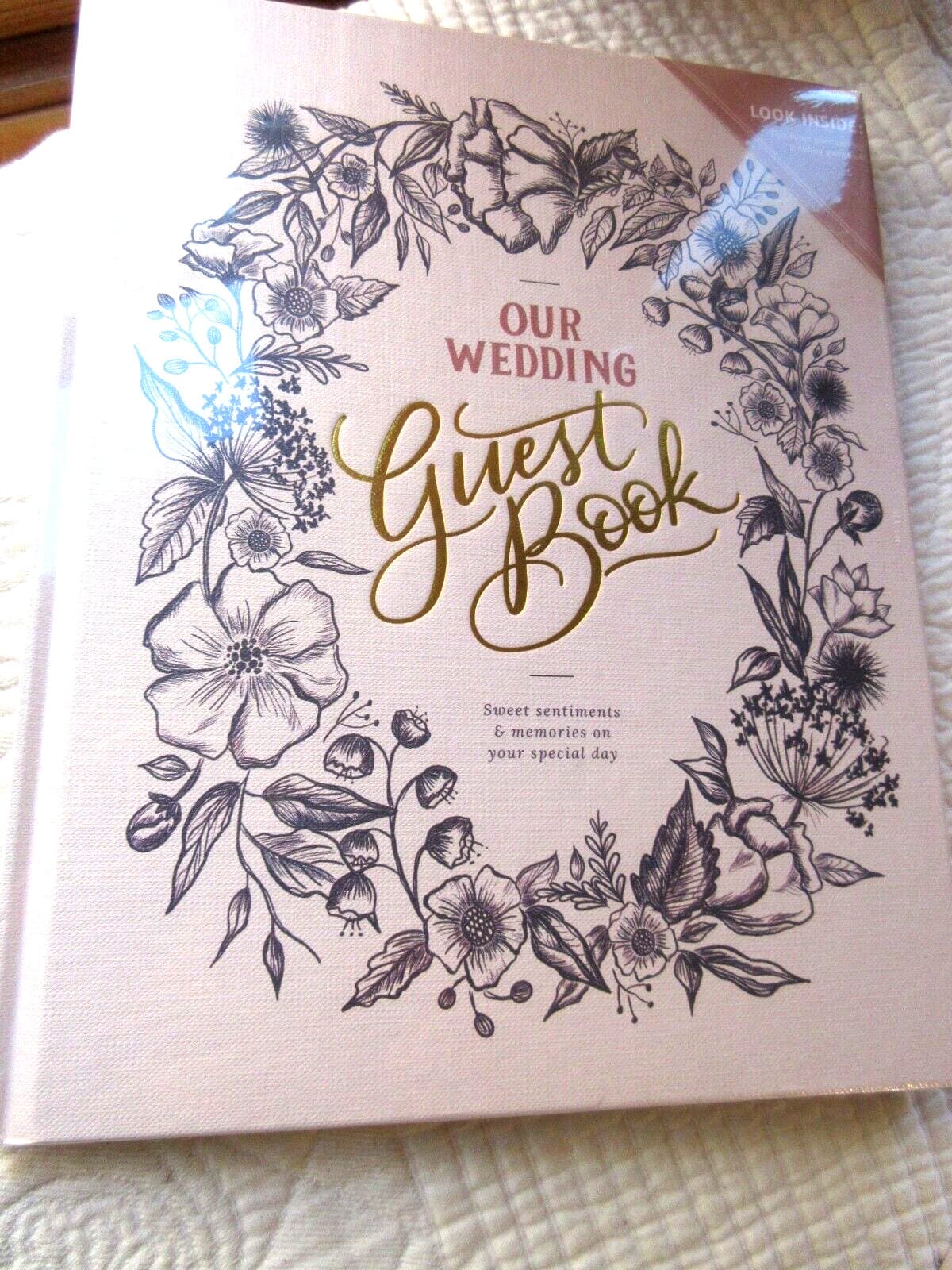 LILY & VAL OUR WEDDING GUEST BOOK CREATIVELY INTERACTIVE QUALITY HARDCOVER 8X10 2