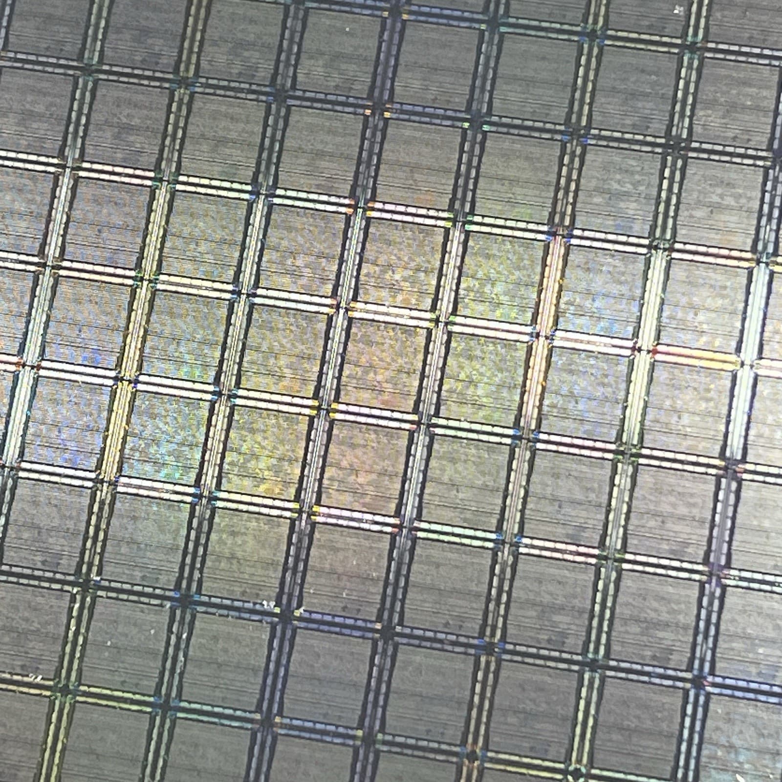 6 Inch Patterned Silicon Wafer - Light Marking, Of Unknown Origin 6
