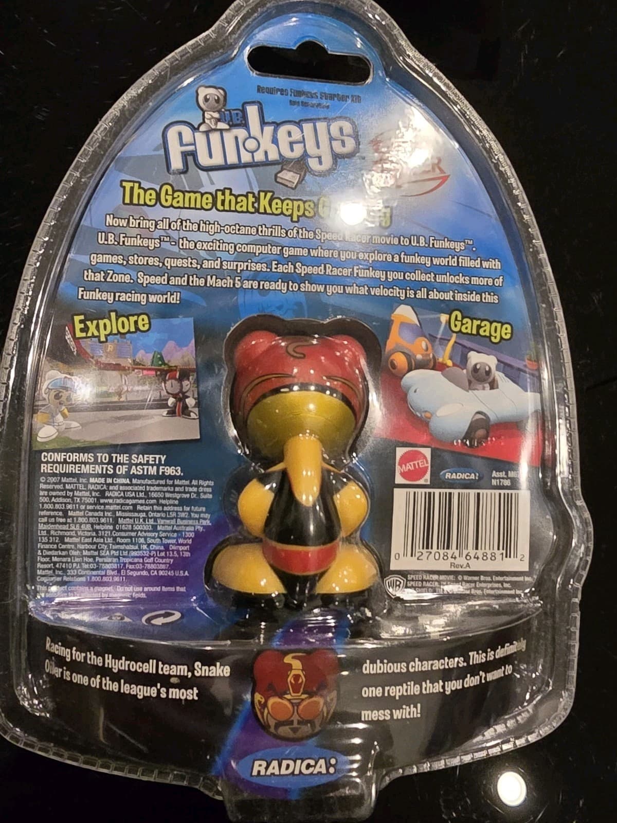 *NEW*  Radica UB Funkeys Speed Racer Snake Oiler Figure - OOP Very Rare 3