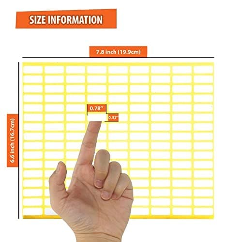 Pack of 6480, 45 Sheet White Rectangle Labels Small Blank Stickers Self  2