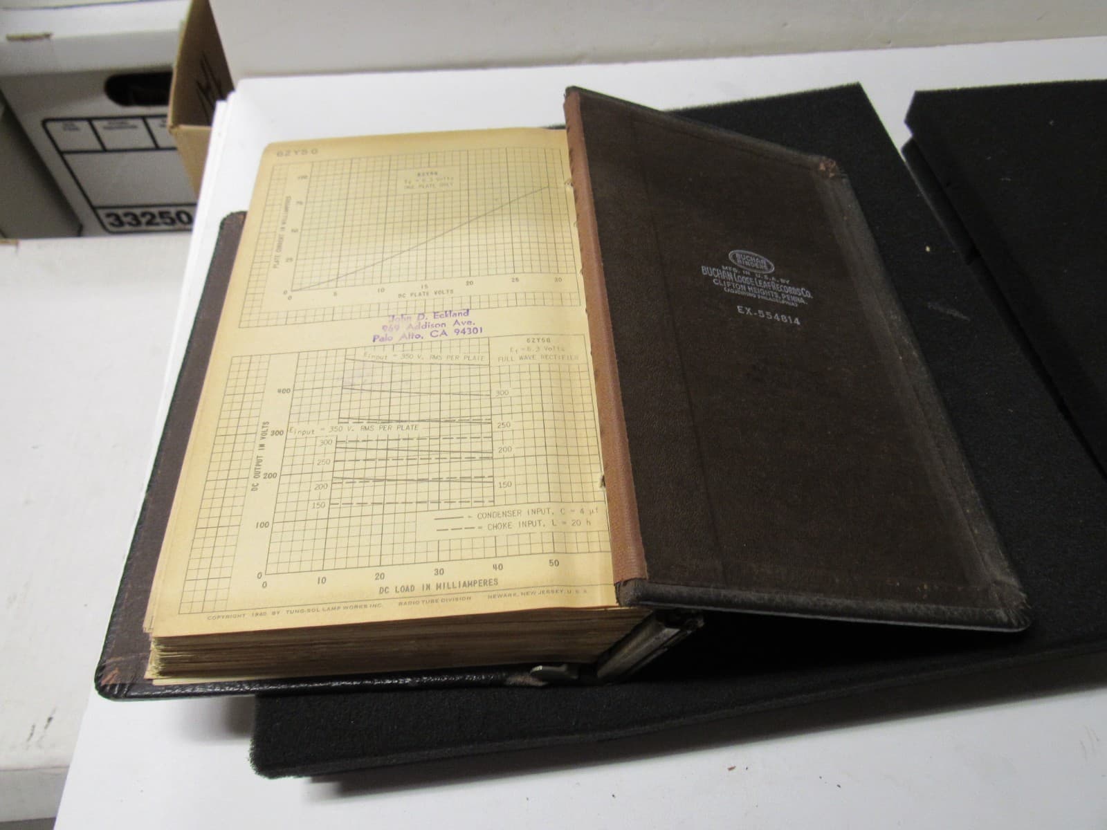 Tung Sol Technical Data Electronic Tubes Notebook c 1951 Expandable Binder 3