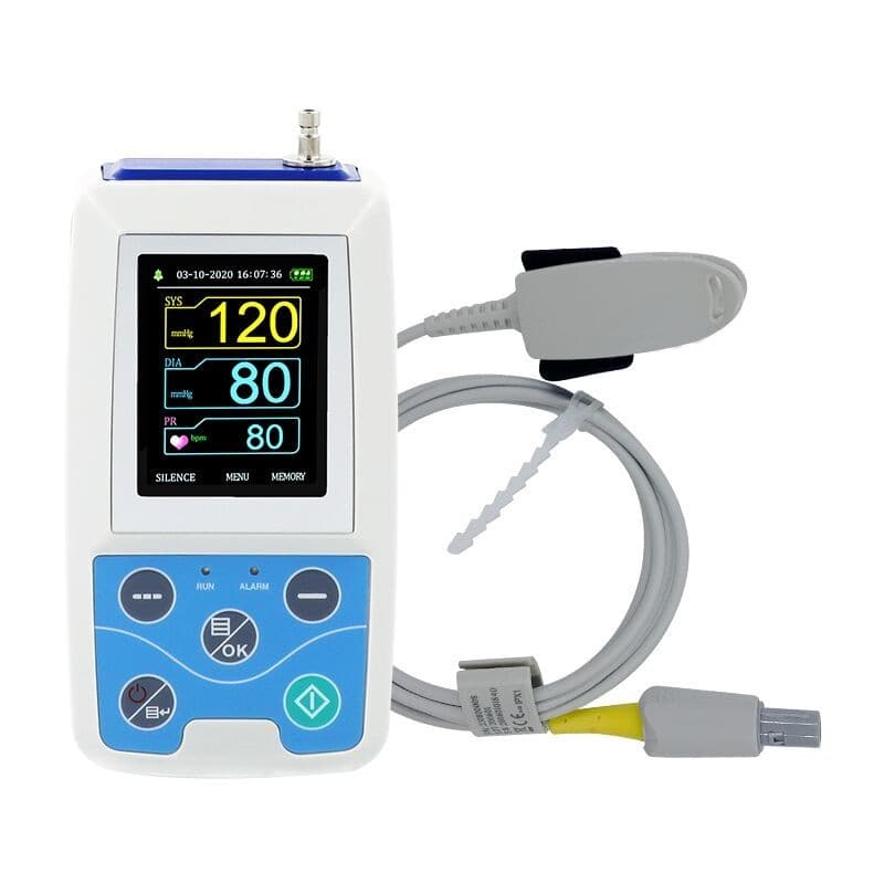 US Stock PM50 Ambulatory Blood Pressure Patient Monitor SPO2 Pulse Rate Software 5