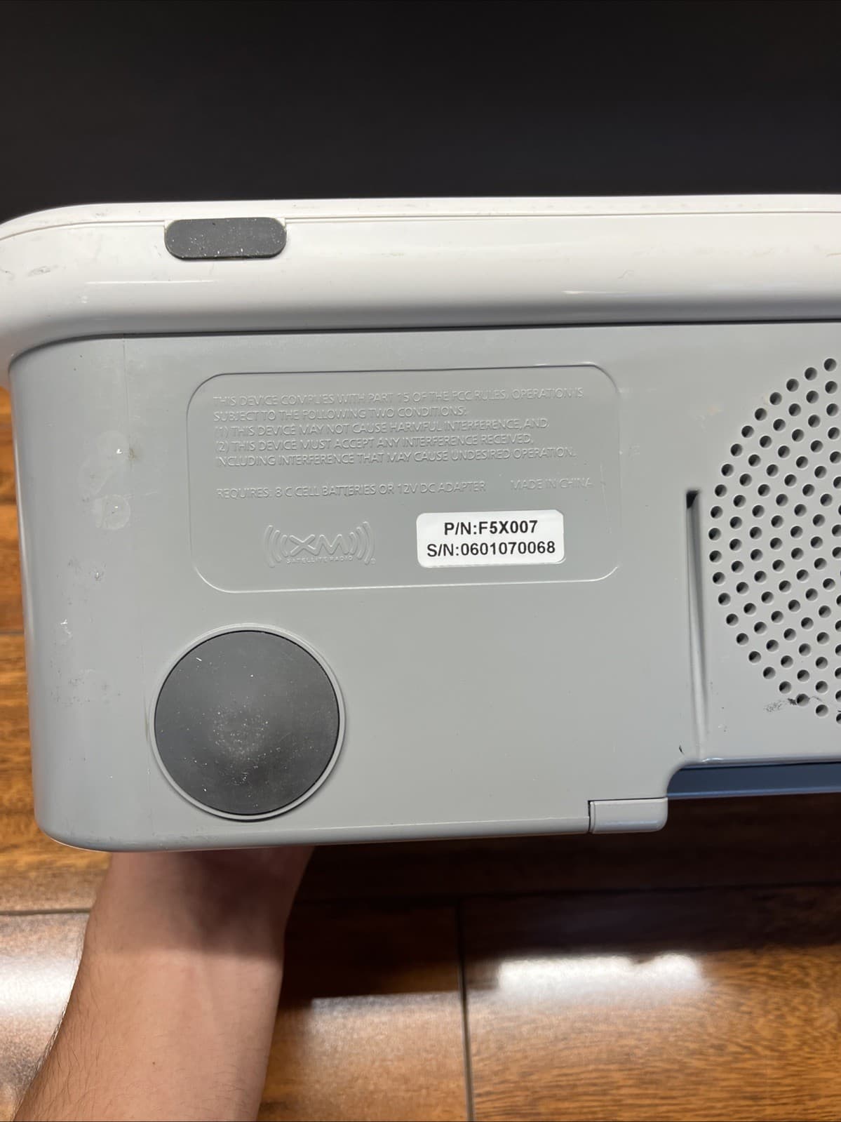 XM Audio System Sirius Satellite Radio Boombox F5X007 NO POWER ADAPTER/RECEIVER 5