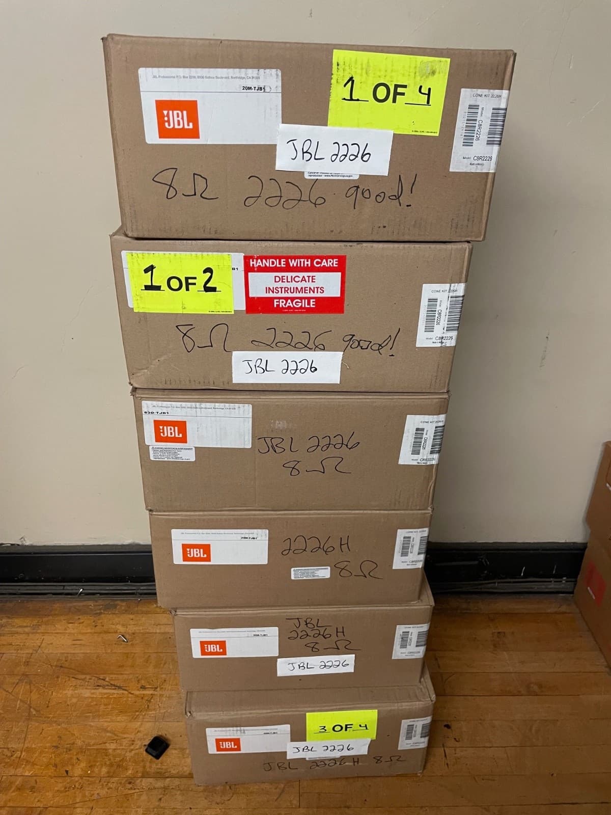 JBL 2226H 15" High-Power LF Driver 8 Ohm FACTORY RECONE 2