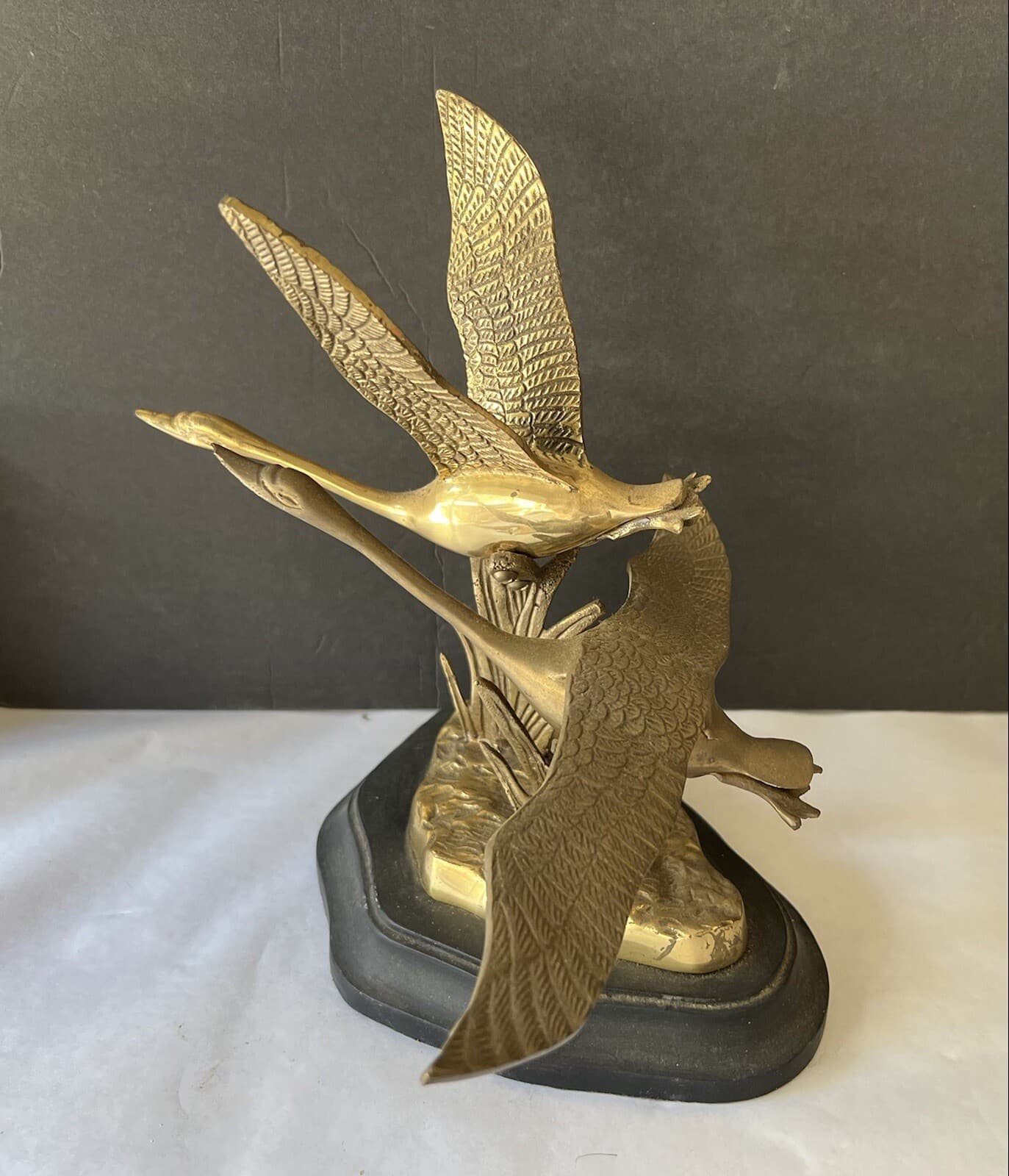 Brass Flying Geese Goose Sculpture Figurine Figure 3