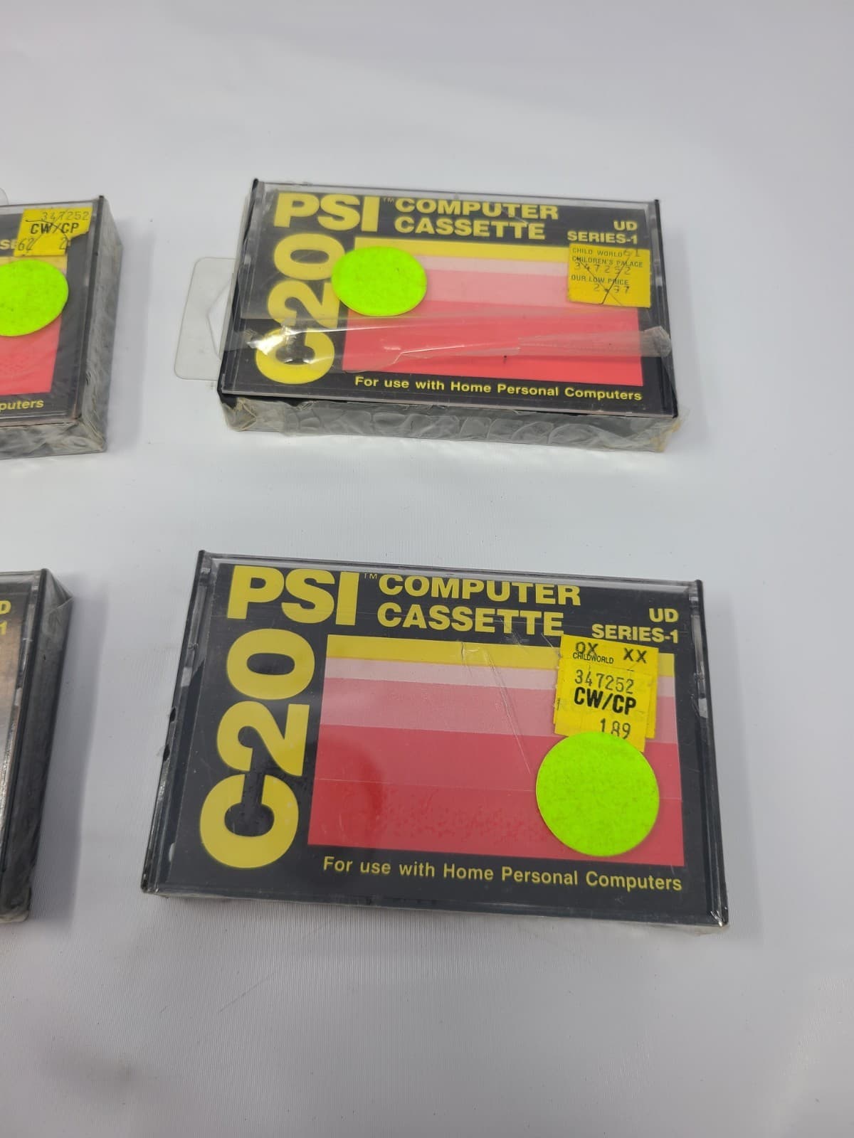 PSI Indistries Computer Cassettes Blank C20 UD Series-1 Lot of 4 3