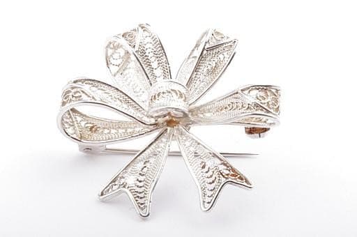 Silver Brooch Pin 800er