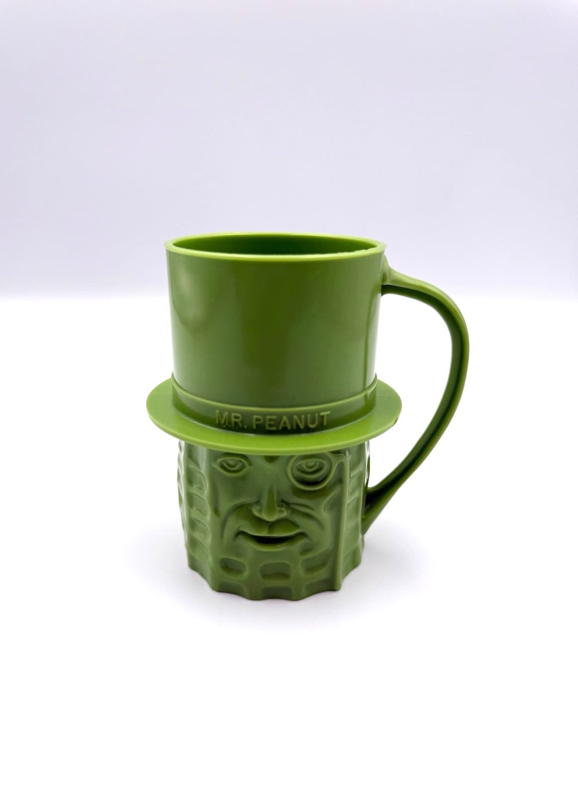 Planter's Mr. Peanut Lime Green Plastic Cup-RARE