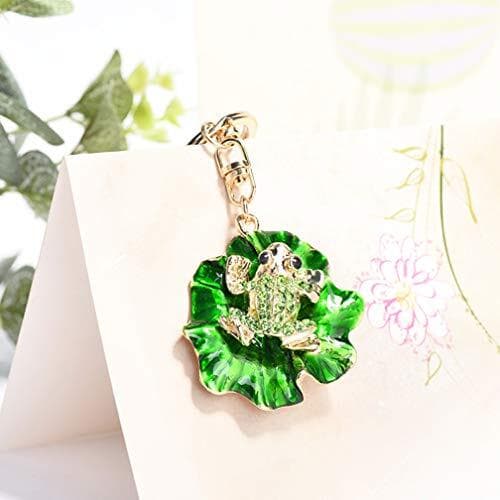Cute Frog Shape Crystal Rhinestone Sparkling Keychain Bag Pendant Handbag  3