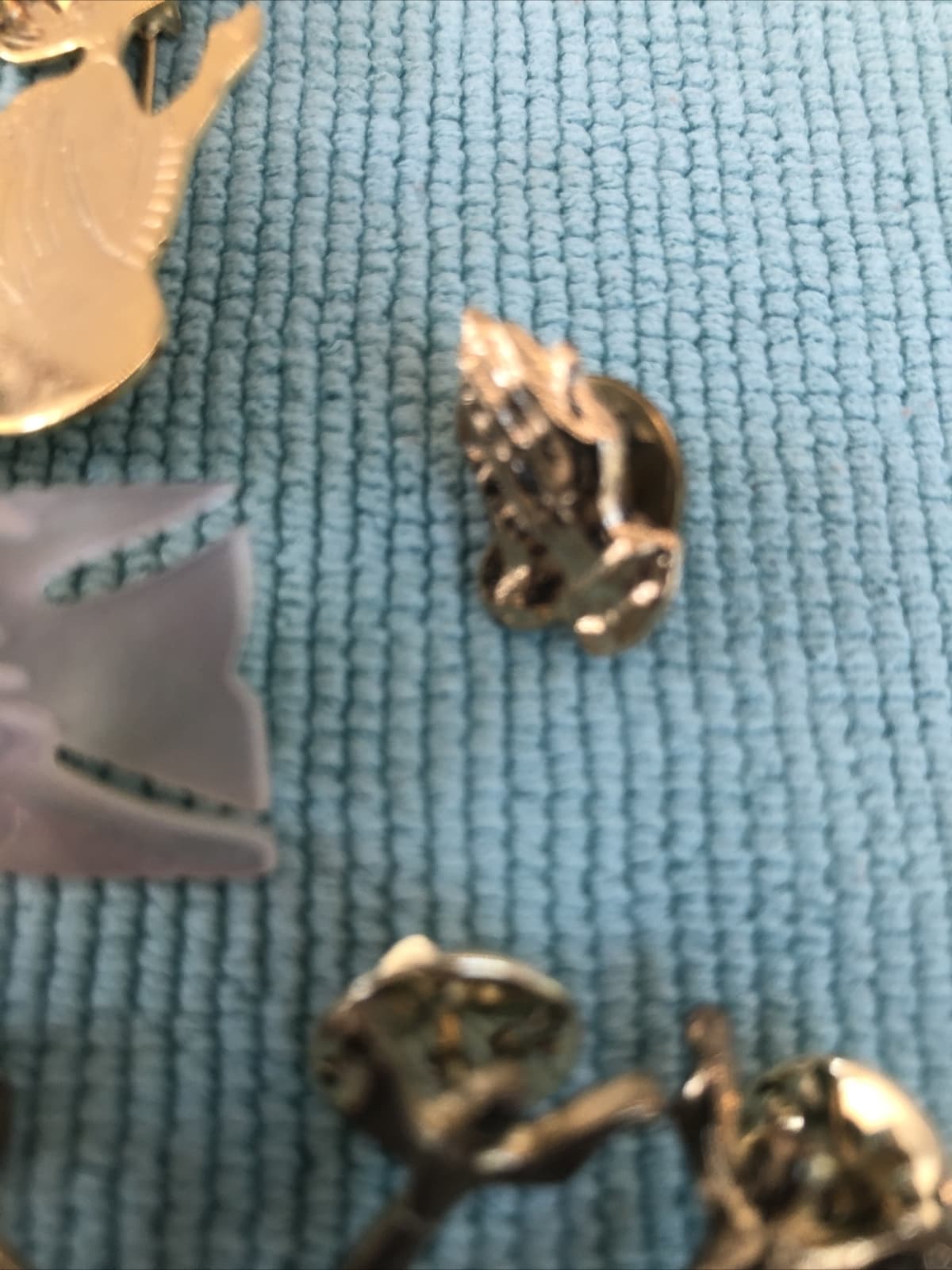 Angel Christian Religious Pin Noah’s Ark Praying Hands Lot 9 Vintage Lapel Pins 5