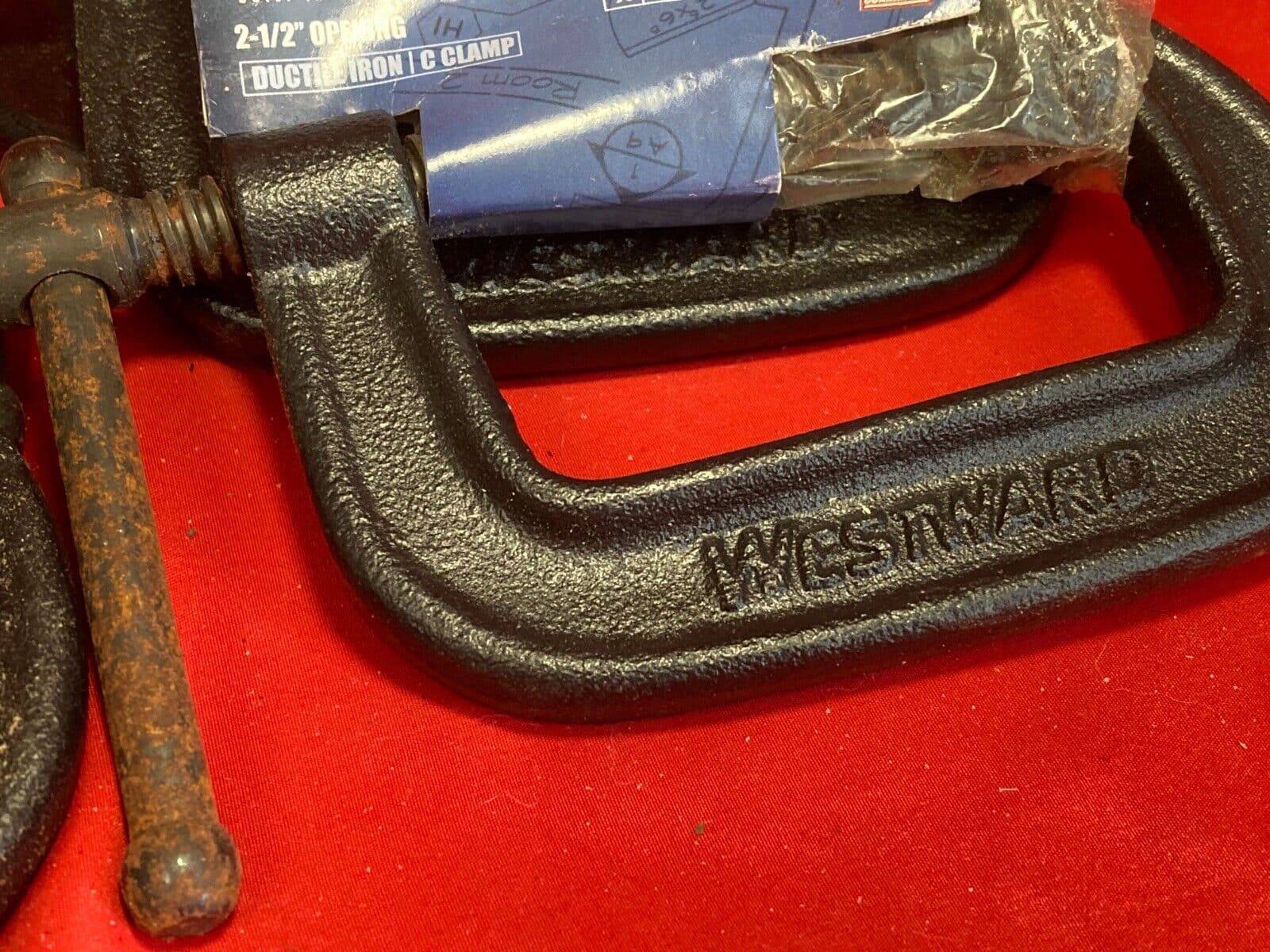 Westward Iron C-Clamp, 2-1/2", 1100 lb. NEW NOS 3