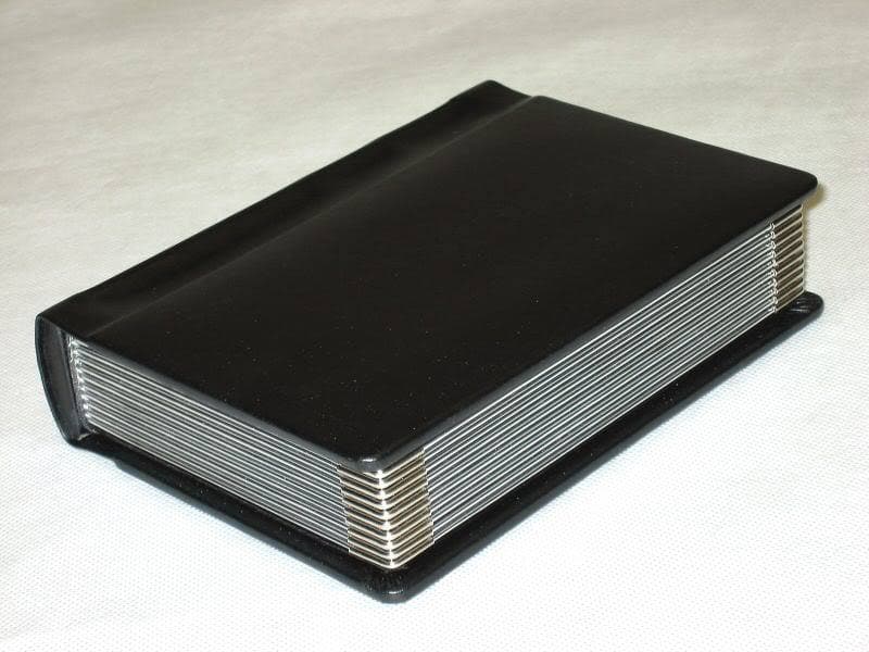 Professional 4x6 black silver edged Album - 24 photos  (Engraving Available) 3
