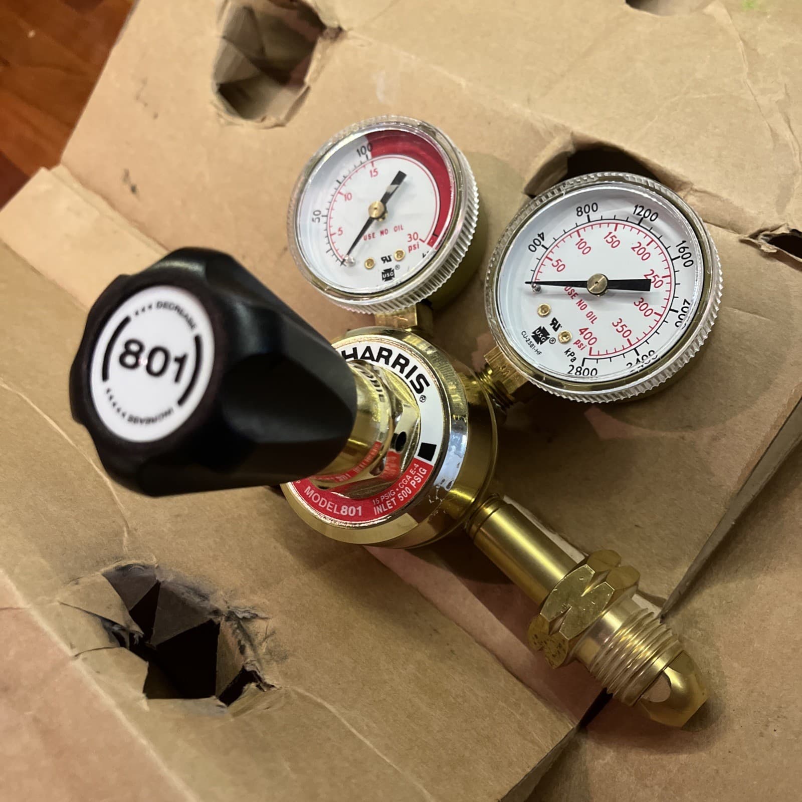 Harris 3002193 Model 801-15-510 Single-Stage Pressure Regulator 2