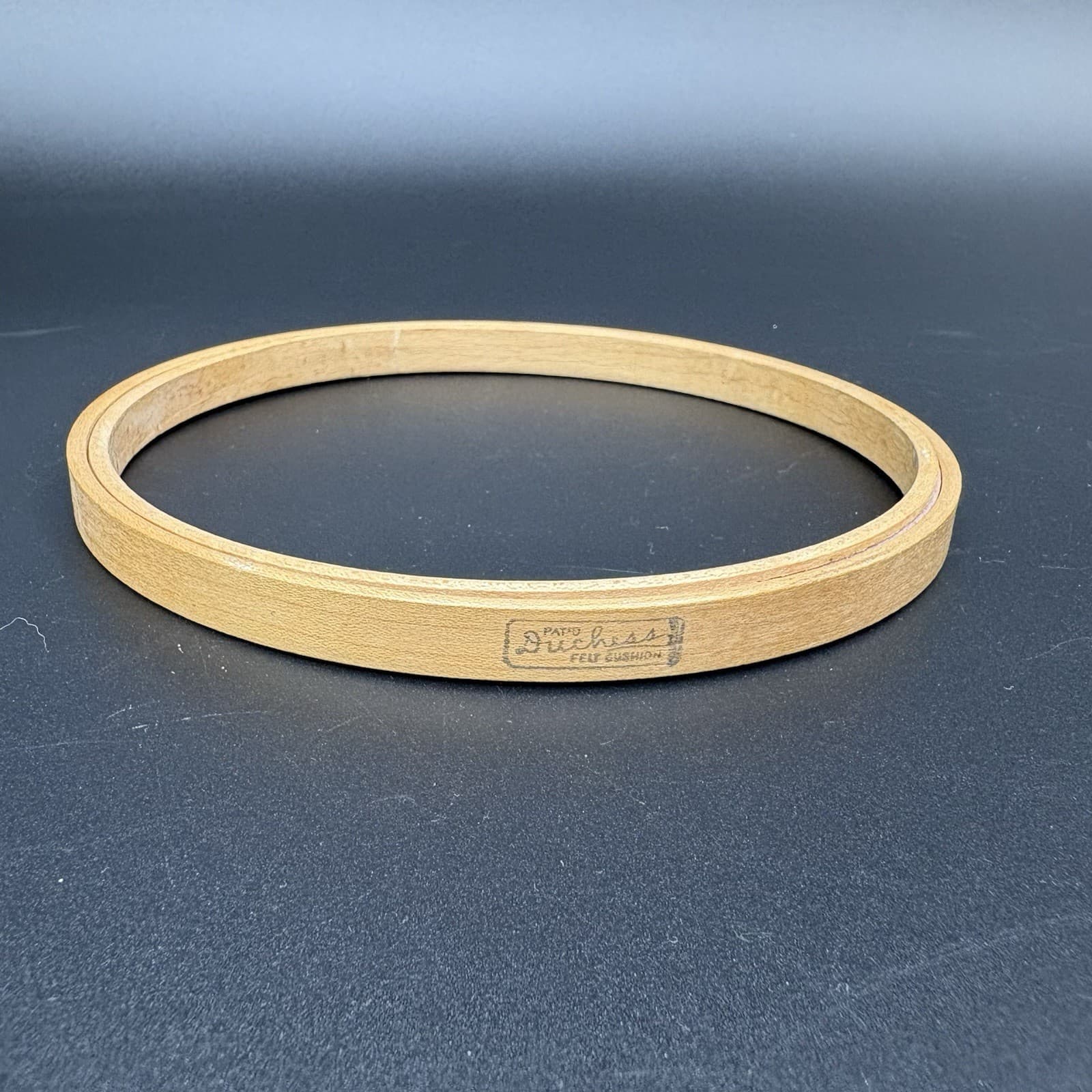 Vtg Duchess 6" Round Wood Embroidery Hoop Felt Cushion Lined Sewing Needlepoint 5