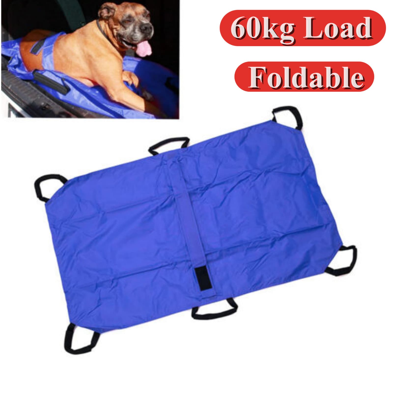 Large Pet Transport Stretcher Dog Animal Stretcher Emergency Recovery 60kg Load 2