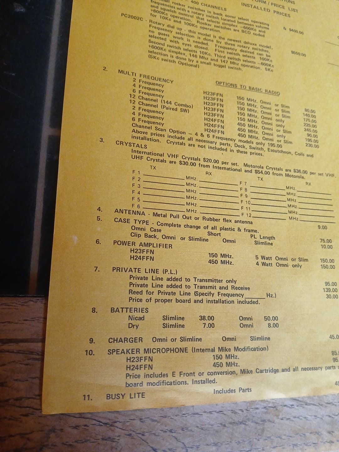 Vintage The Portable Clinic Price Sheet Addison Illinois June 1977 5