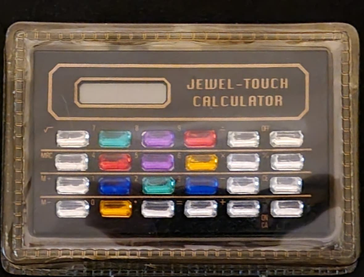 Vintage Jewel Handheld Electronic Calculator Gems 1980s NIB