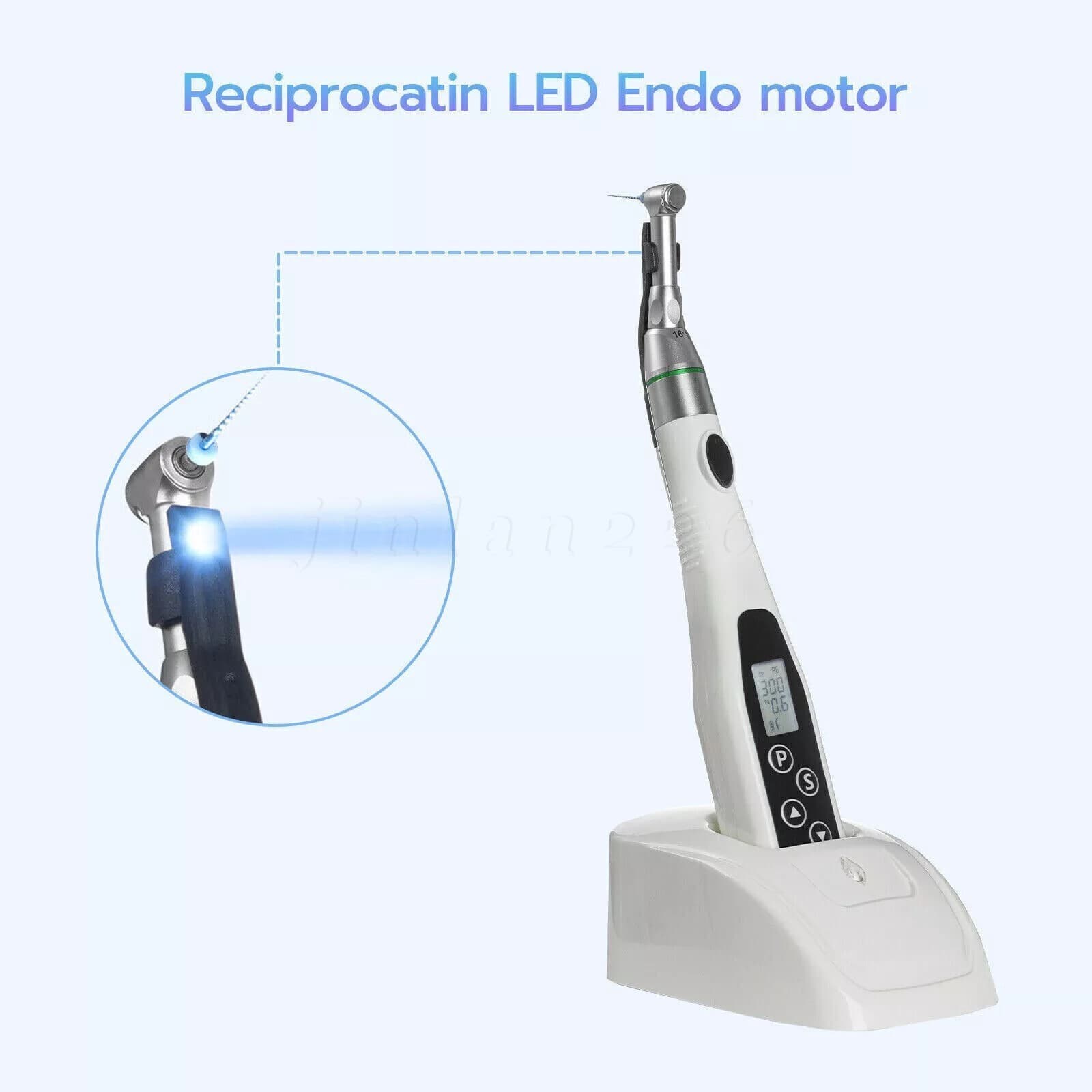 Reciprocating LED Dental Endo Motor 16:1 Root Canal Micromotor Cordless USA 2