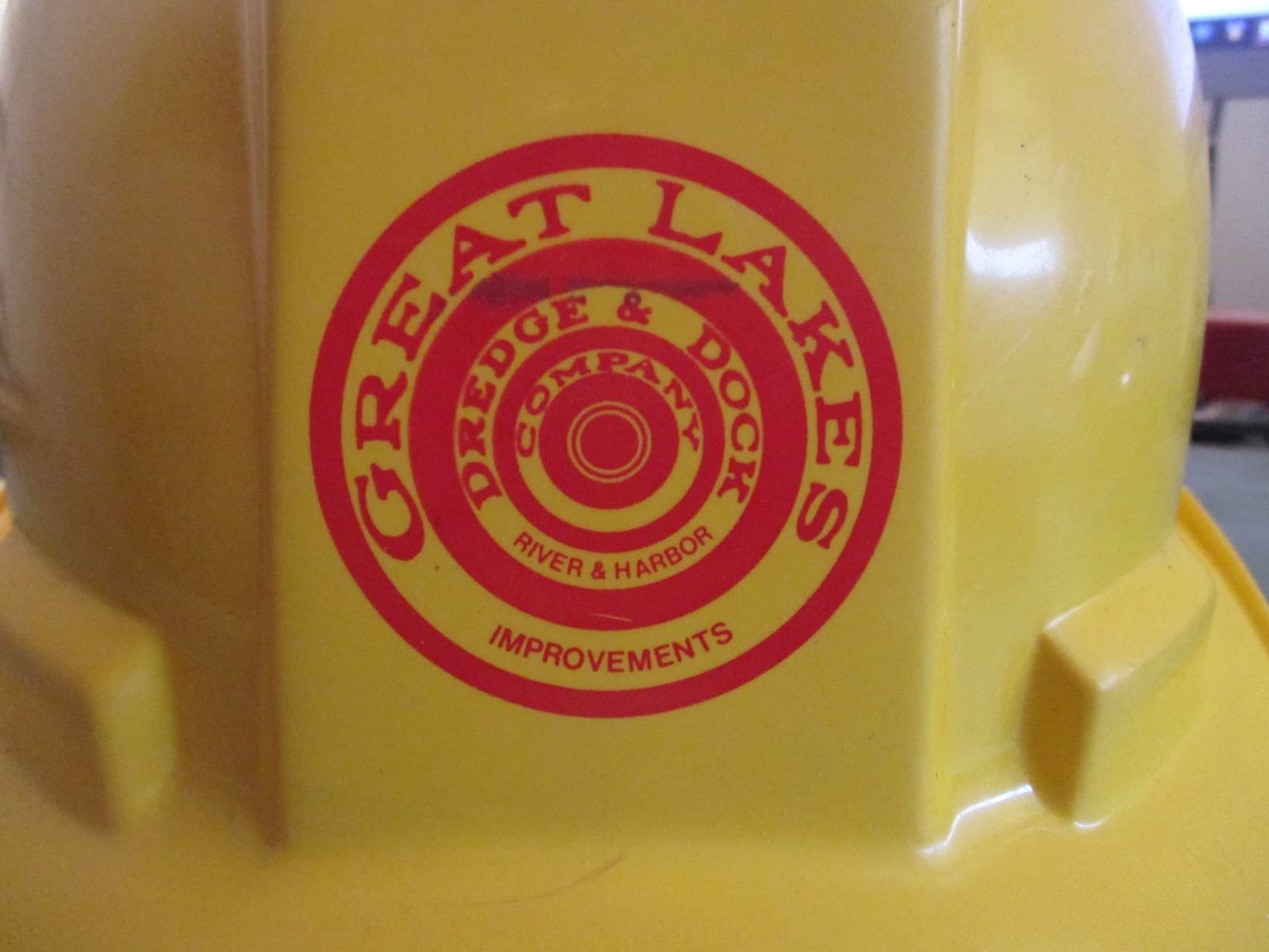 Bullard Great Lakes Dredge & Dock Co. Hard Hat Yellow 5100-Noble Cap Vintage 2