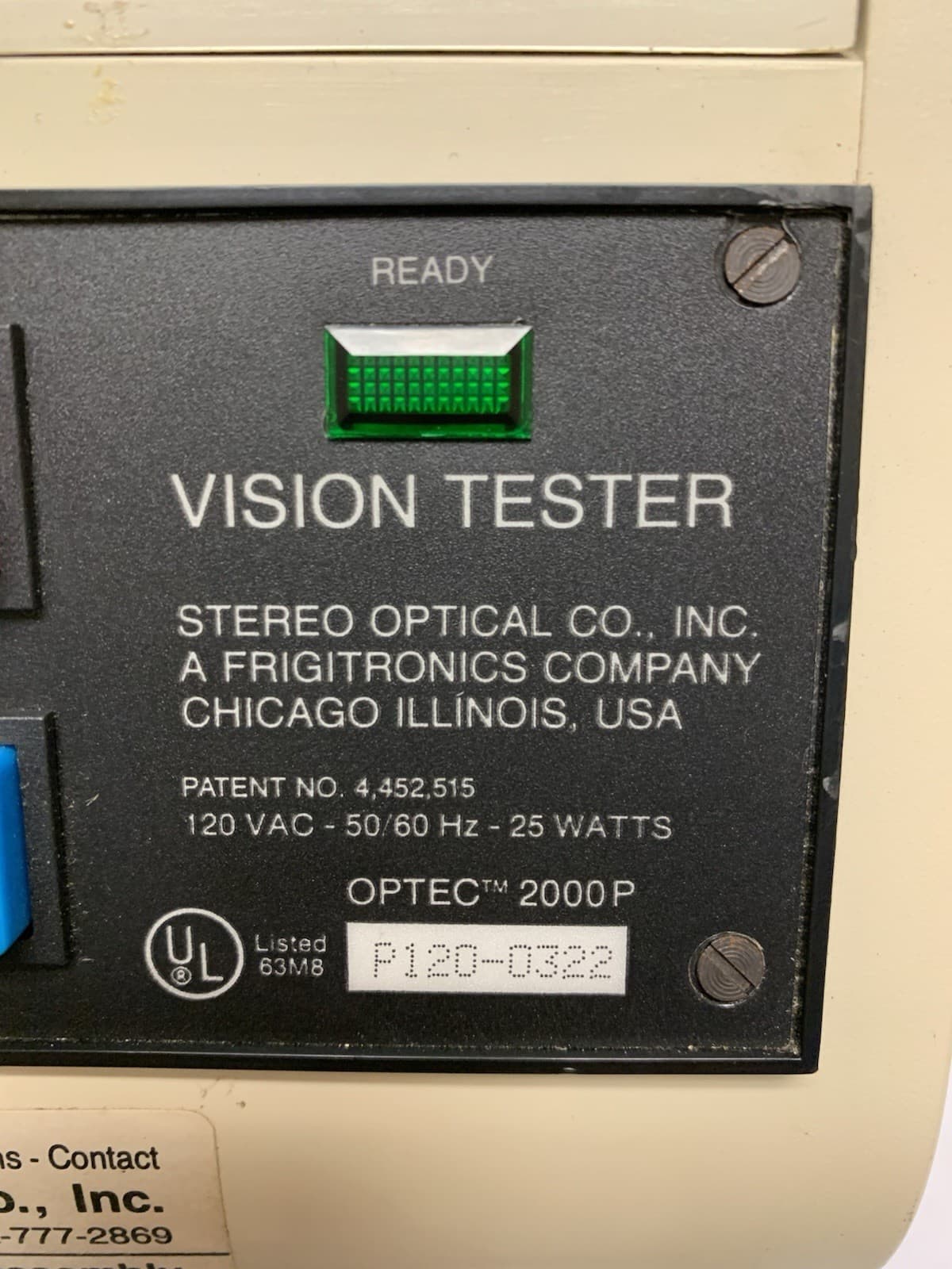 Stereo Optical Co Optec 2000P Vision Tester 3