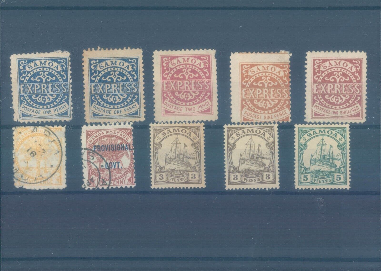SAMOA various MH/used stamps